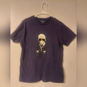 Karl Lagerfeld Graphic Tee - Navy
